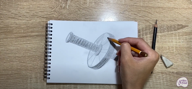 Рисуем Ролик гимнастический