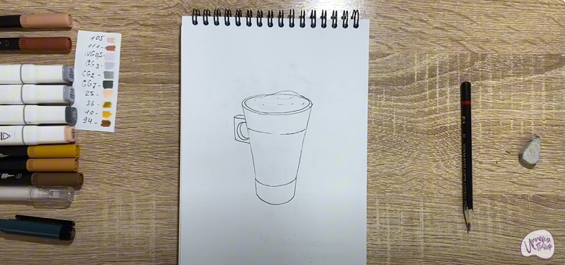 Рисуем Раф кофе