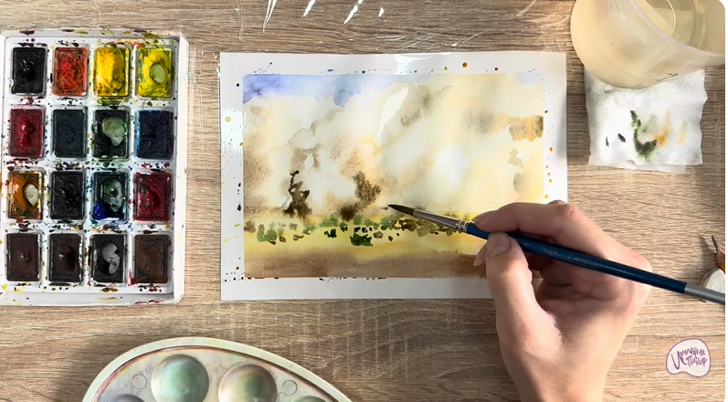 Рисуем Песчаная буря