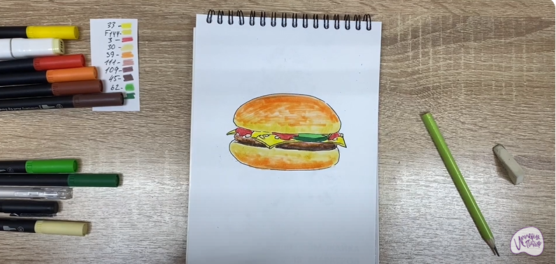 Рисуем Чизбургер