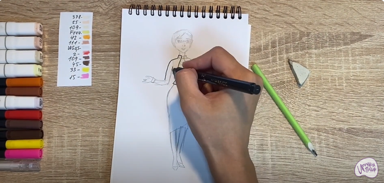 Рисуем Марлен из "Царевны"