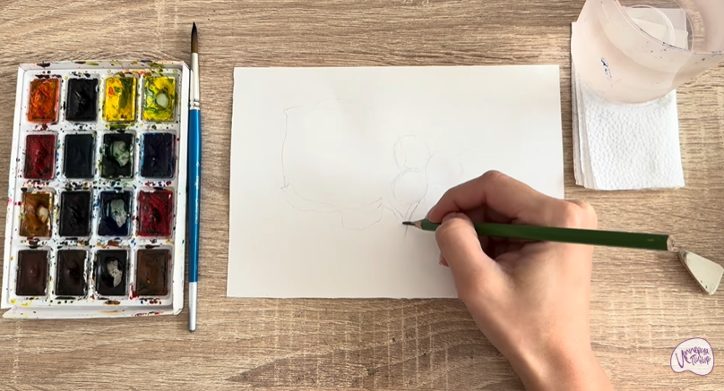 Рисуем Лещина