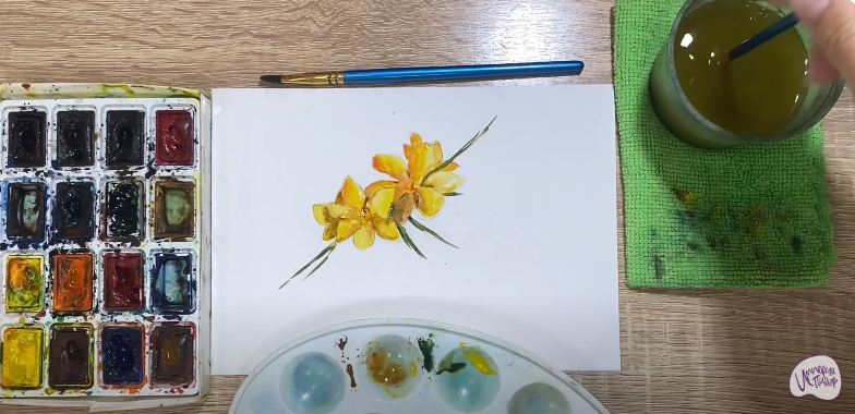 Рисуем Маленький цветок