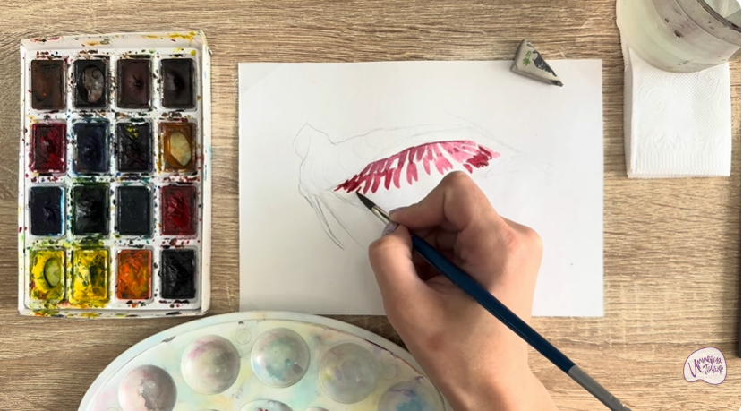 Рисуем Жабры рыбы