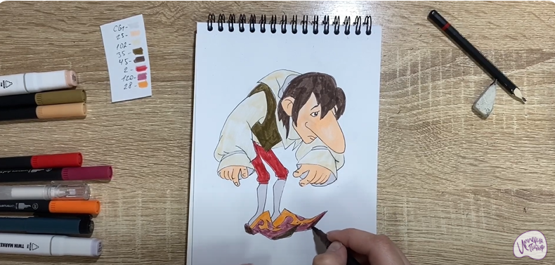 Рисуем Карлик Нос