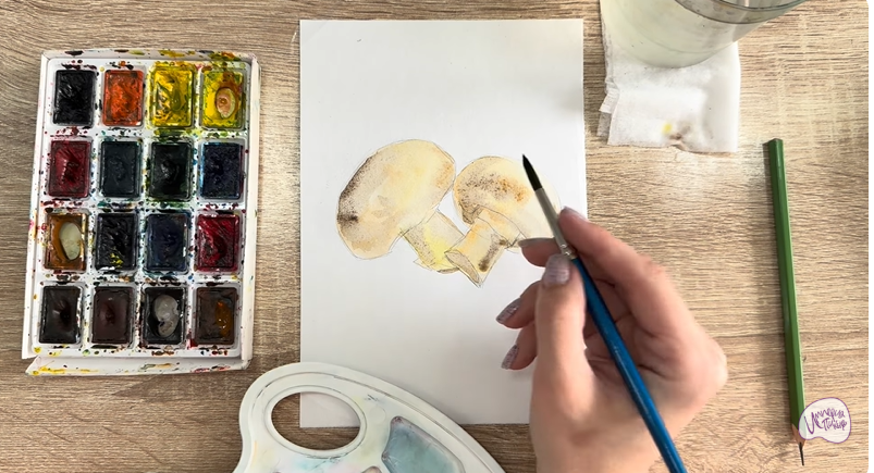 Рисуем Шампиньоны