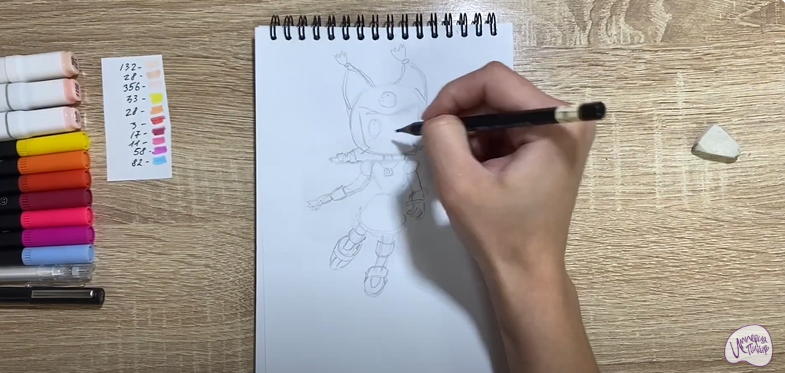 Рисуем Глория из "Геройчики"