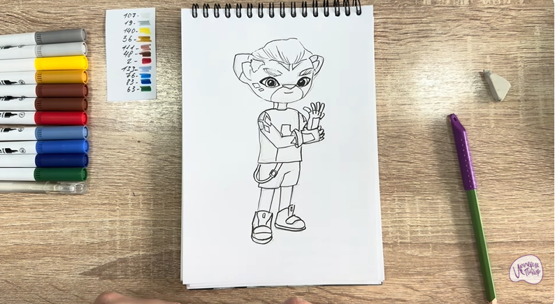 Рисуем Стар Нави из "Джи-Джи Бонд"