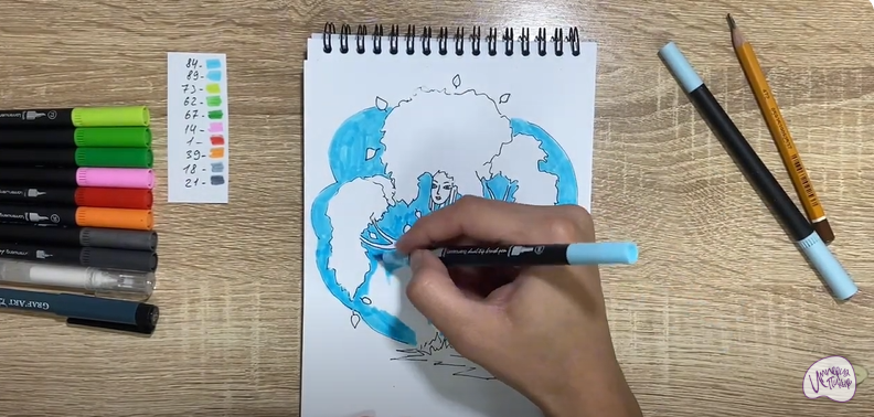 Рисуем Берёза из сказки