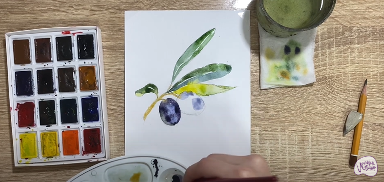 Рисуем Маслины