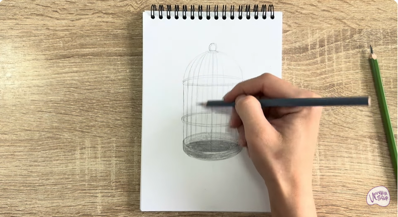 Рисуем Клетка для птиц