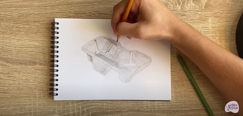 Рисуем Держатель для стаканов