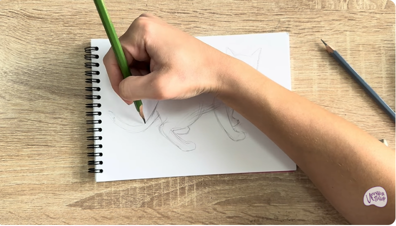 Рисуем Бомбейская кошка