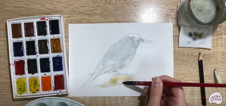 Рисуем Кедровка