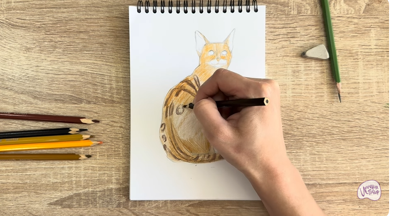 Рисуем Кошка Тойгер