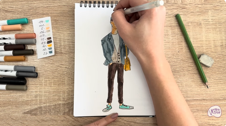 Рисуем Тадаши Хамада из «Города героев»