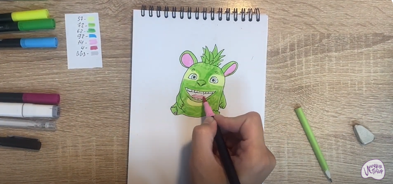 Рисуем Пиля из "Монсики"