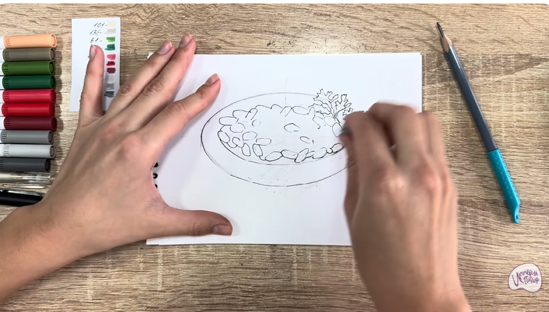 Рисуем Лобио по-грузински