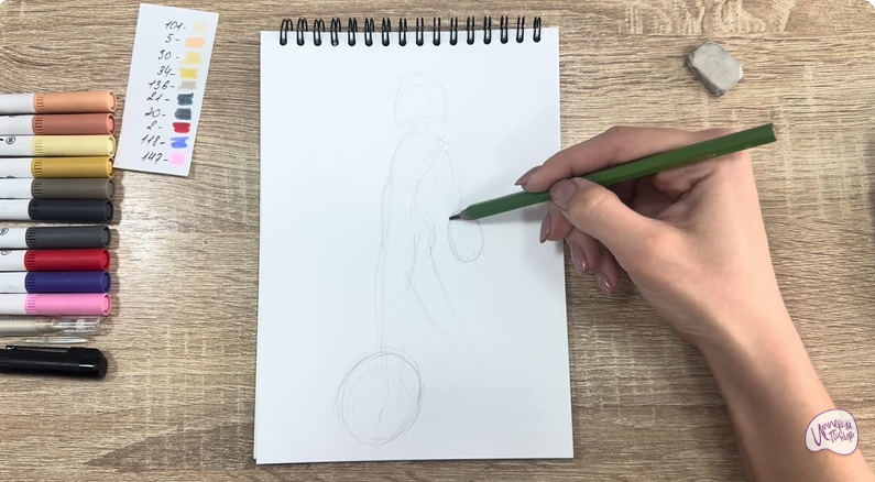 Рисуем ГоГо Томаго из "Город героев"