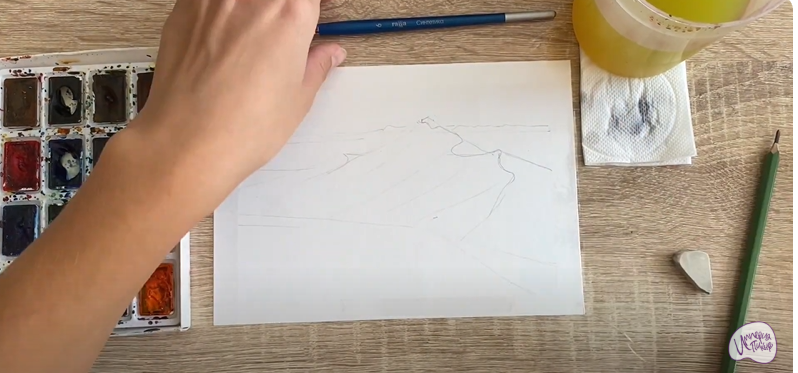 Рисуем Поющий бархан