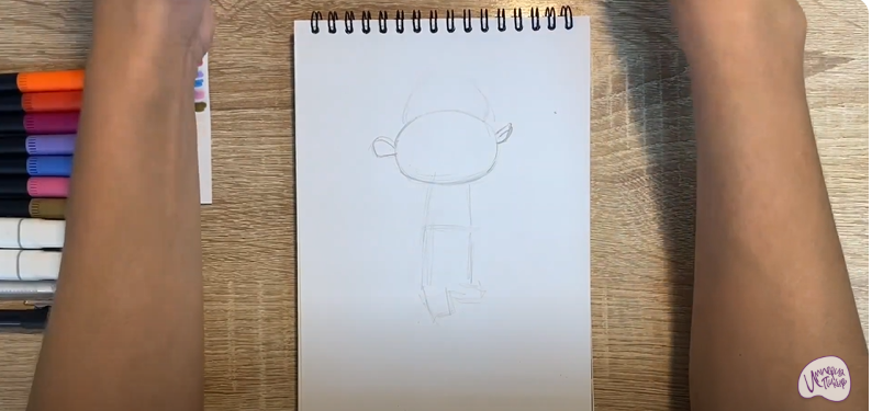 Рисуем Рей из "Монсики"