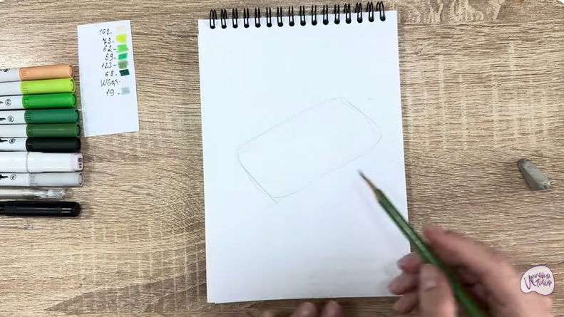 Рисуем Салат "чука"