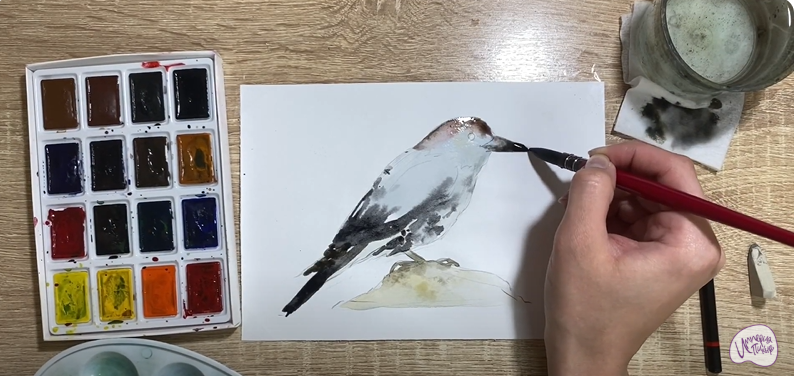 Рисуем Кедровка