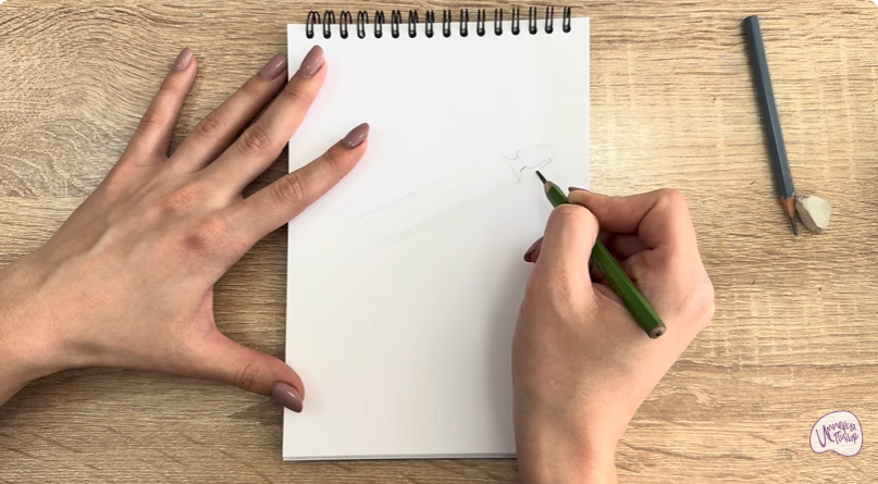 Рисуем Держатель для простыни