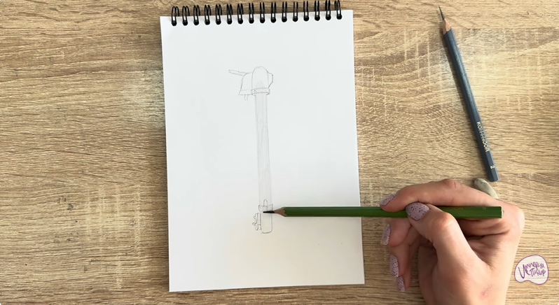 Рисуем Колонка водоразборная