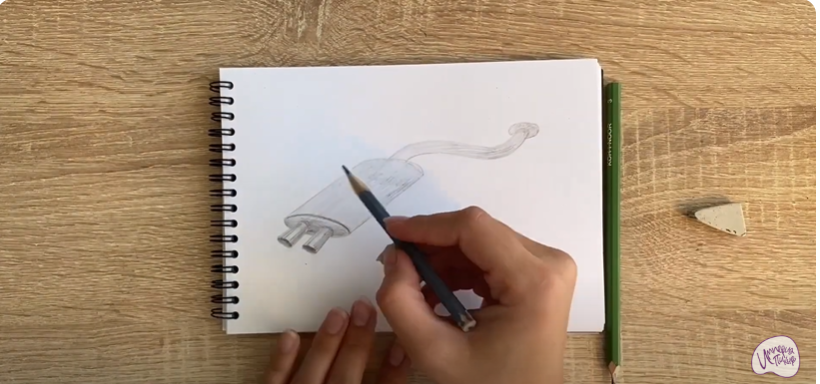 Рисуем Глушитель