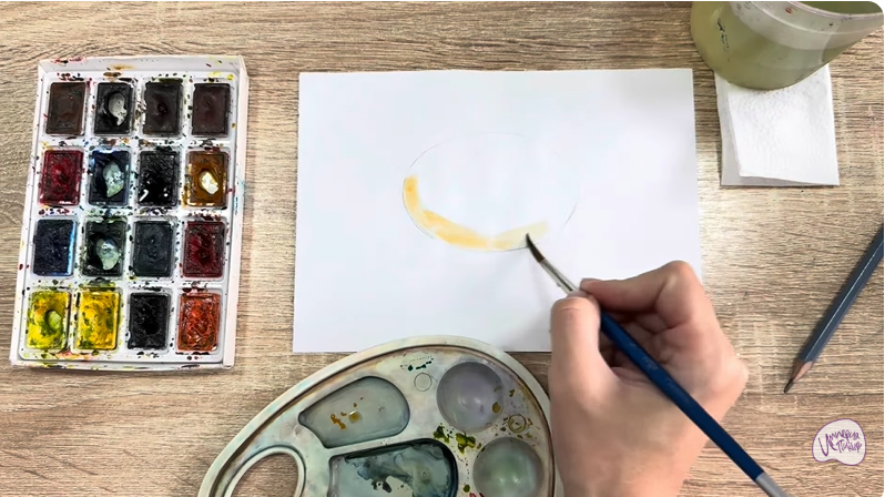 Рисуем Камень опал