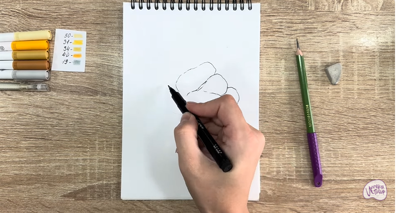 Рисуем Кукурузные палочки