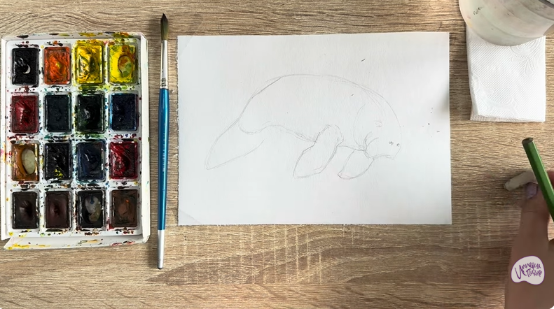 Рисуем Дюгонь