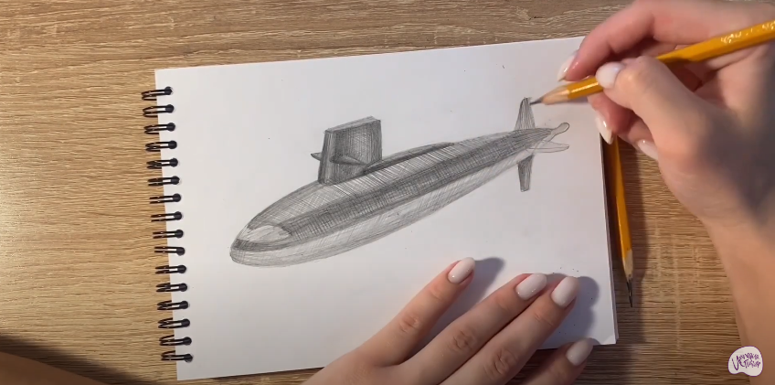 Рисуем Подводная лодка