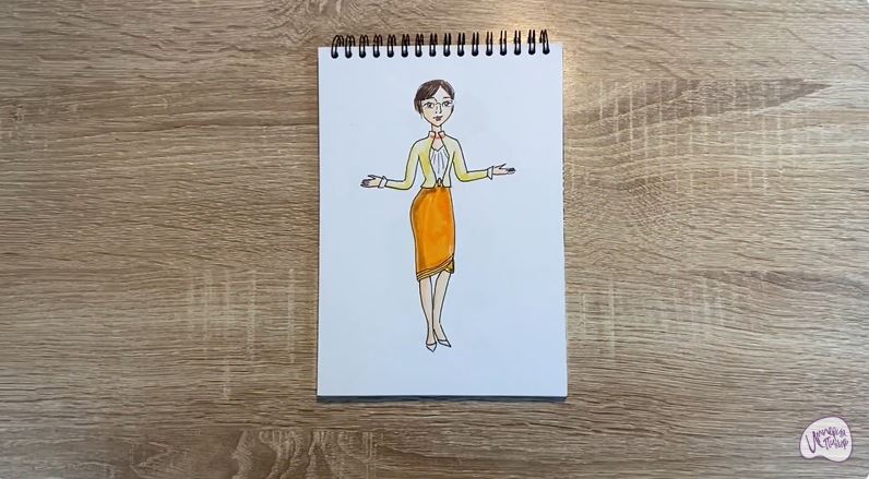 Рисуем Марлен из "Царевны"