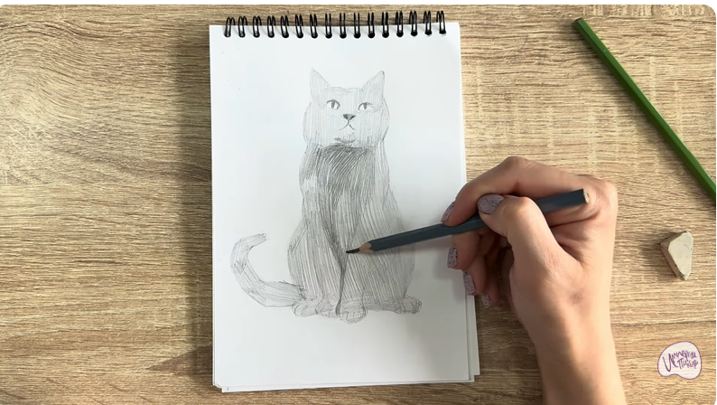 Рисуем Кот породы Шартрез