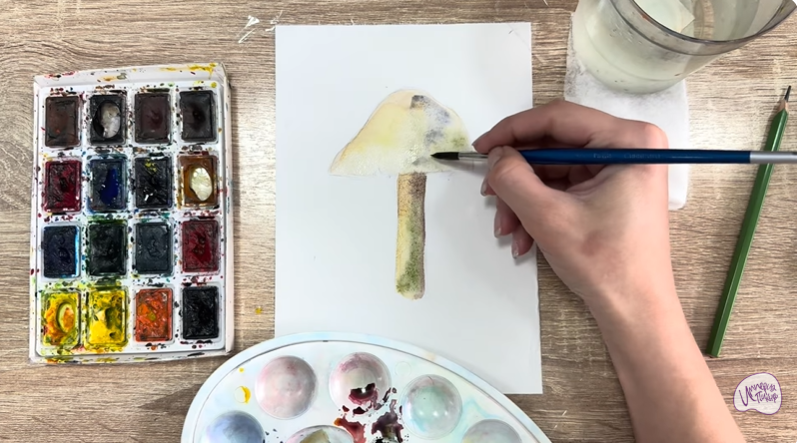 Рисуем Колпак кольчатый