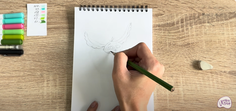 Рисуем Печалька из "Сказочный Патруль"