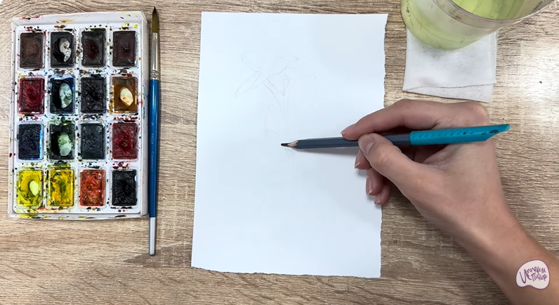 Рисуем Эдельвейс