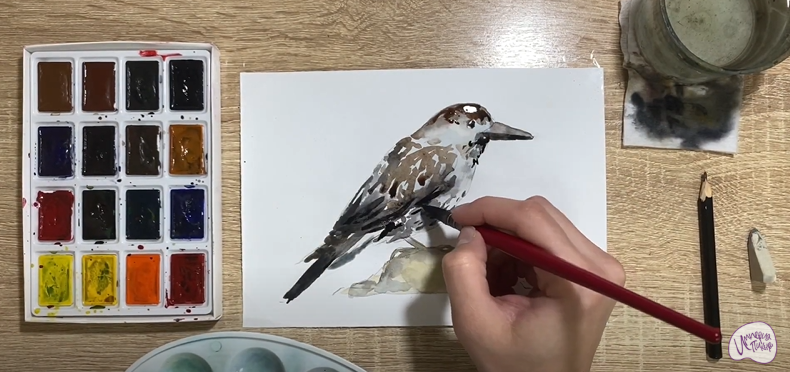 Рисуем Кедровка