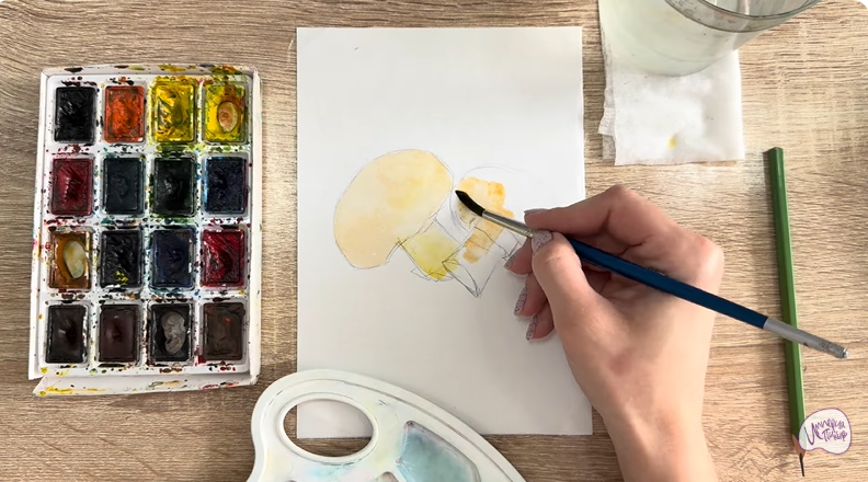 Рисуем Шампиньоны