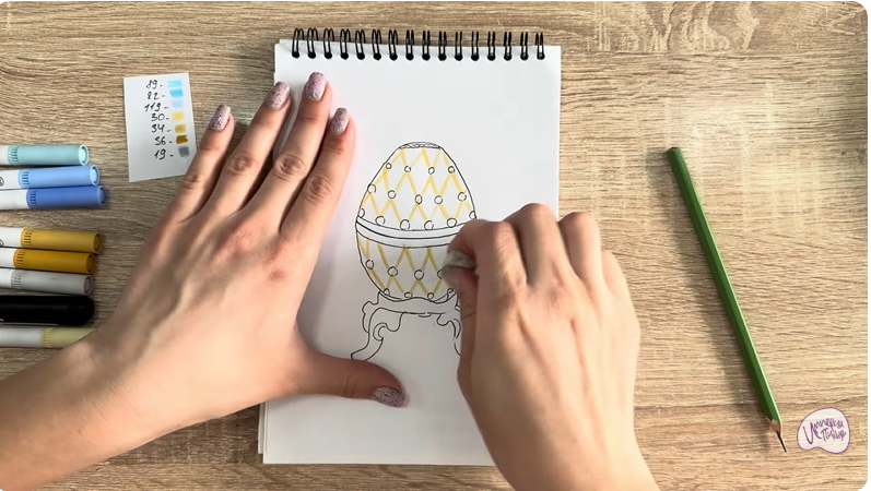 Рисуем Яйцо Фаберже