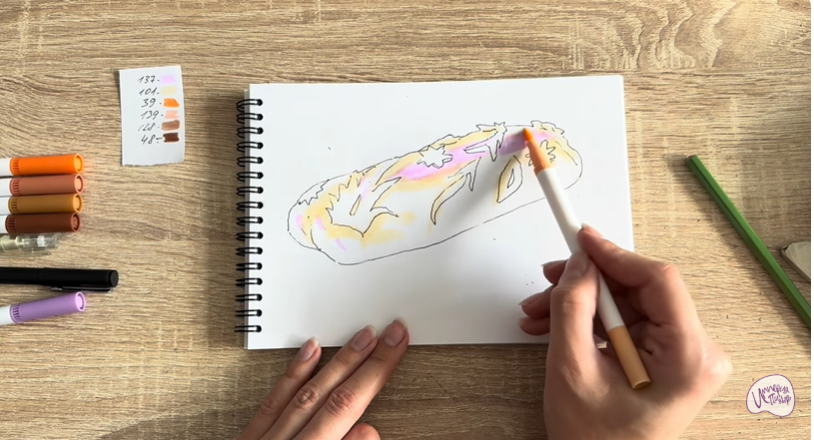 Рисуем Кулебяка