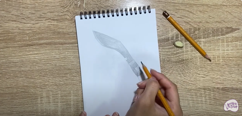 Рисуем Нож "Кукри"