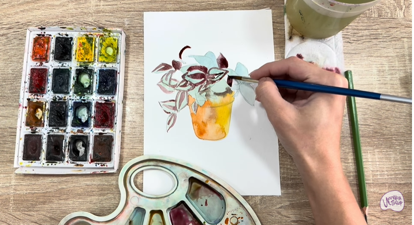 Рисуем Традесканция