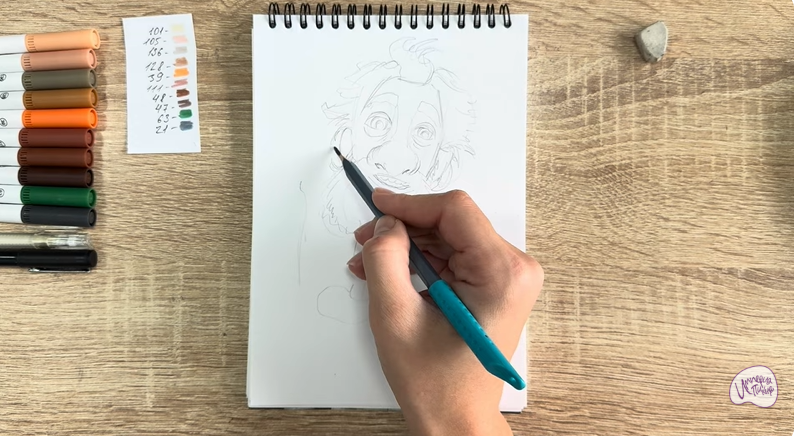 Рисуем Нафаня из фильма "Домовёнок Кузя"