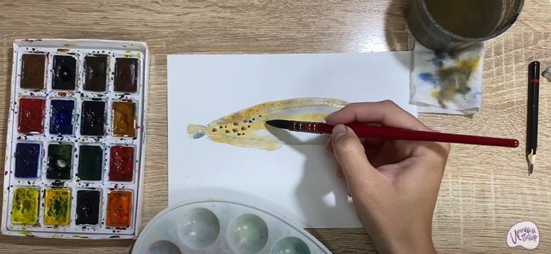Рисуем Зубатка пёстрая