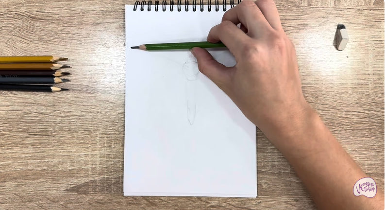 Рисуем Огнёвка зерновая