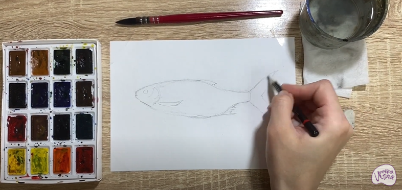 Рисуем Вобла