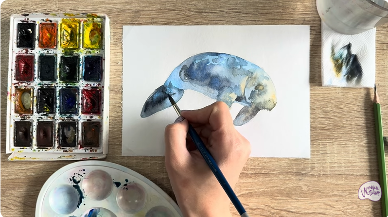 Рисуем Дюгонь